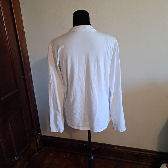 Kuyigo Size Md Mens Pullover...4 Button Henley..White - Picture 5 of 7